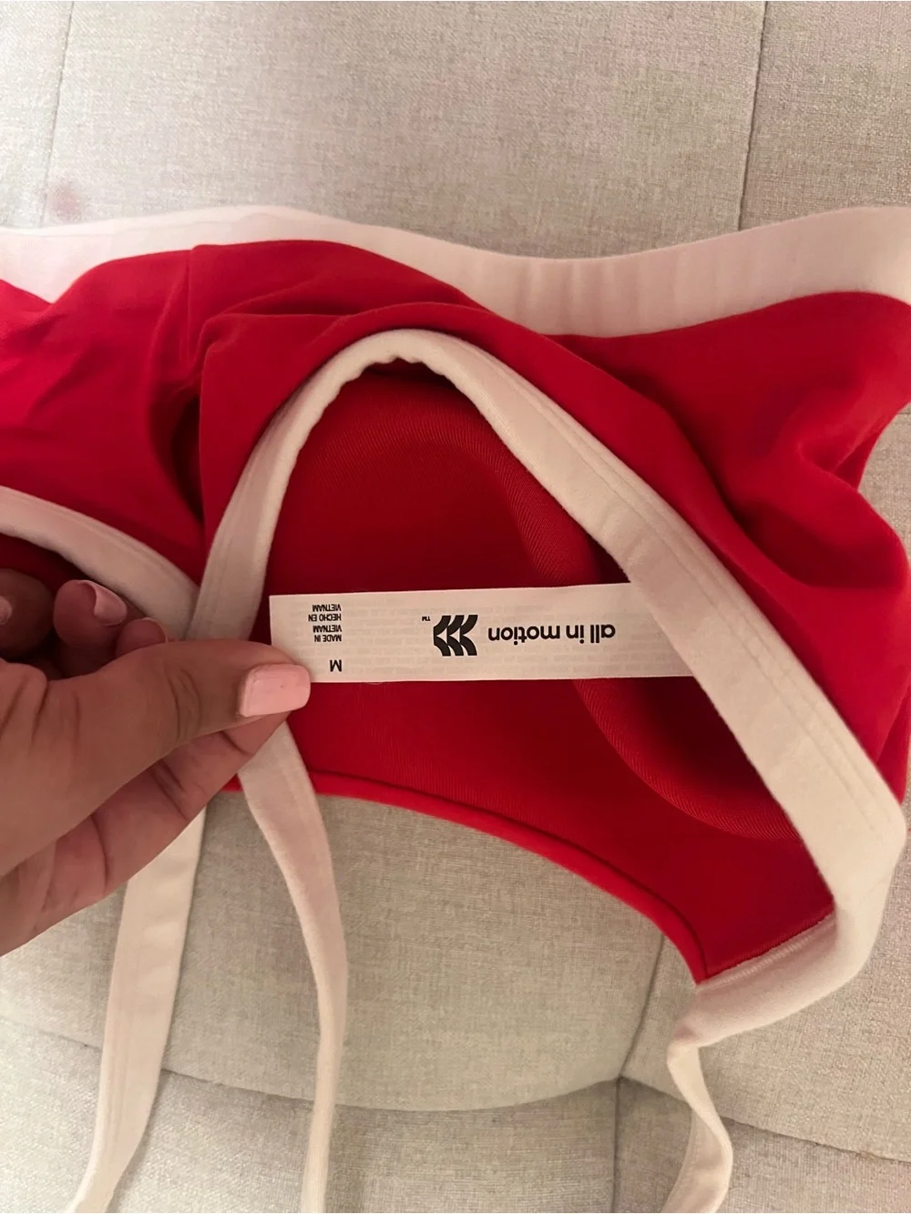all in motion Red and White Athletic Leggings Set